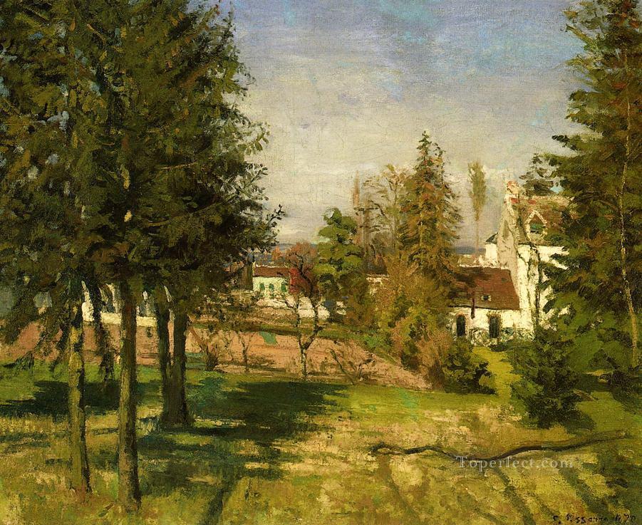 the pine trees of louveciennes 1870 Camille Pissarro Oil Paintings